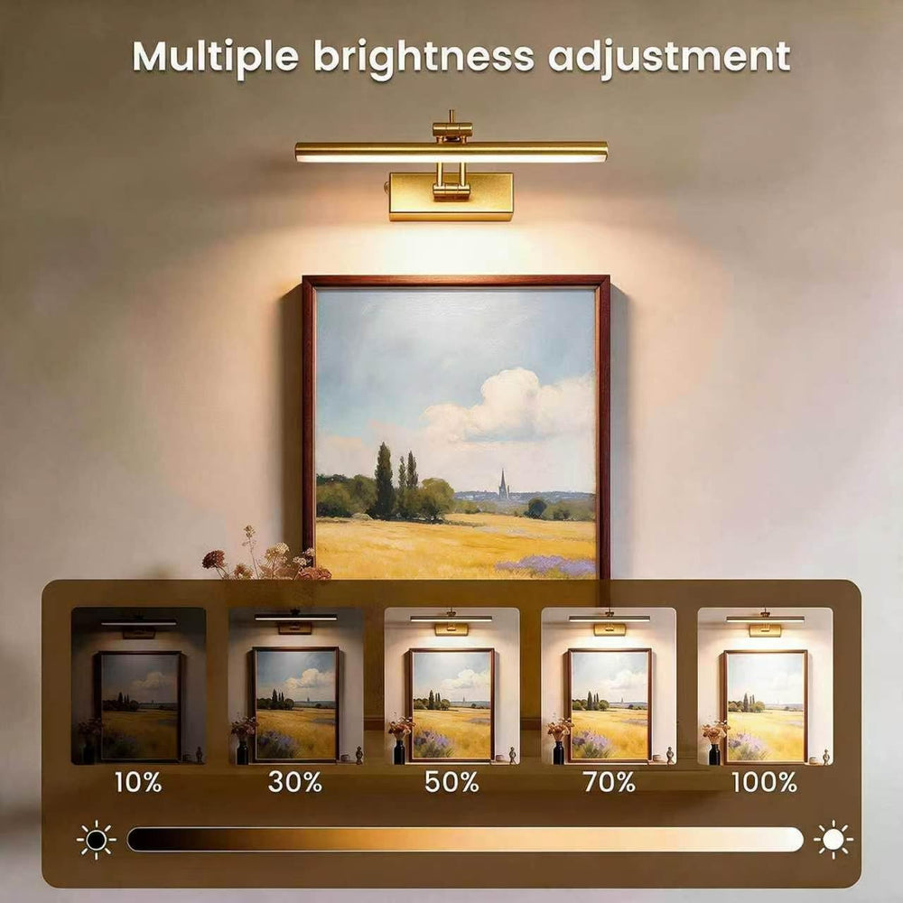 Yuichoy 4 Pack Picture Light Battery Operated for Wall, 12" Wireless Art...