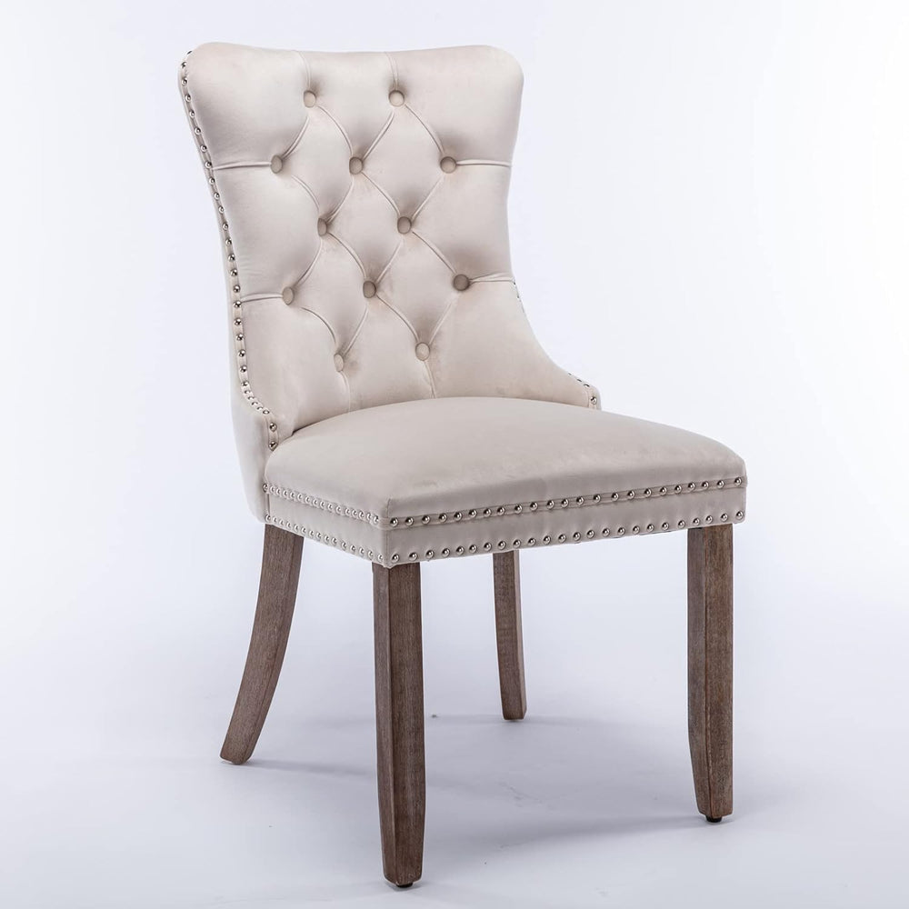 Bellemave Modern Upholstered Dining Chairs Set of 2, 2 Velvet Kitchen Dining ...