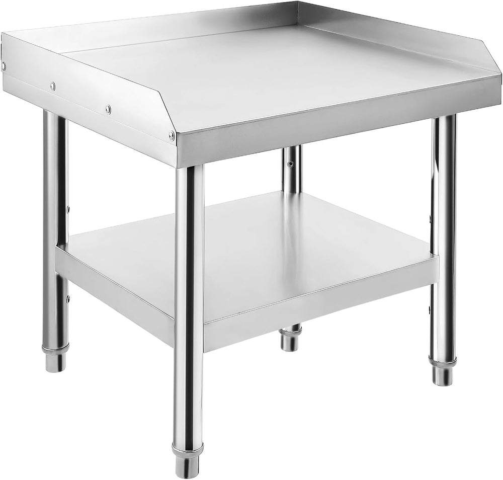 Stainless Steel 24x24x24 Inch Equipment Grill Stand Table, 660 Lbs Top & ...