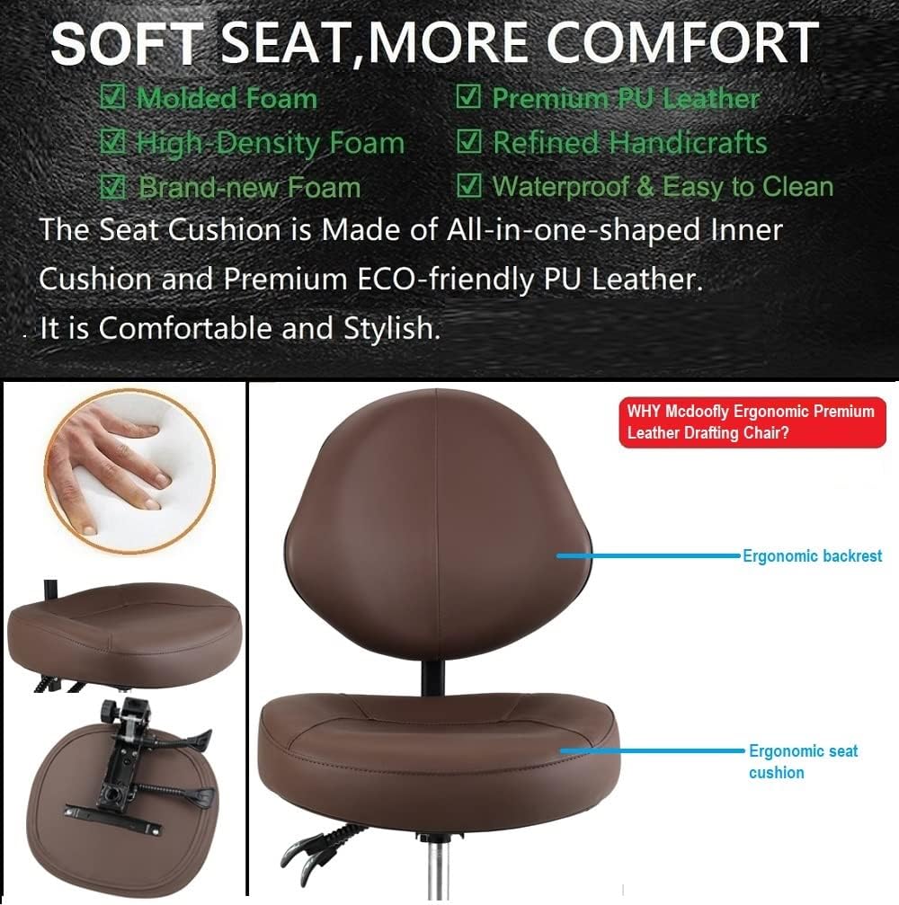 Office Drafting Chairs Adjustable Height Stool for Standing Desk