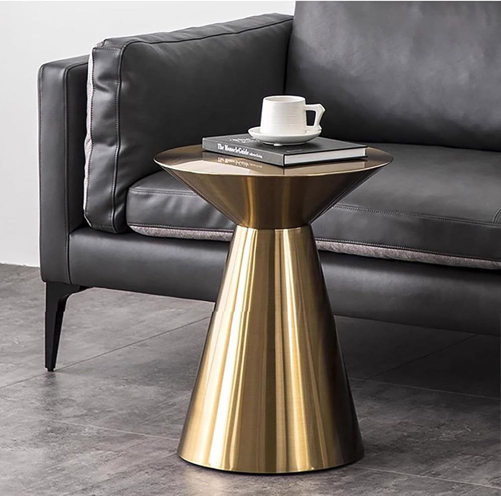Modern Coffee Table Metal Tea Table,Luxury Sofa Side Table Corner Table,Round...