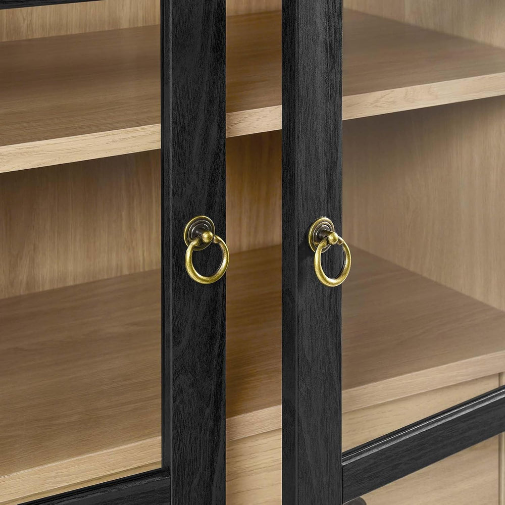 Modway Nolan Modern Farmhouse 71 Inch Tall Arched Storage Display Cabinet in ...