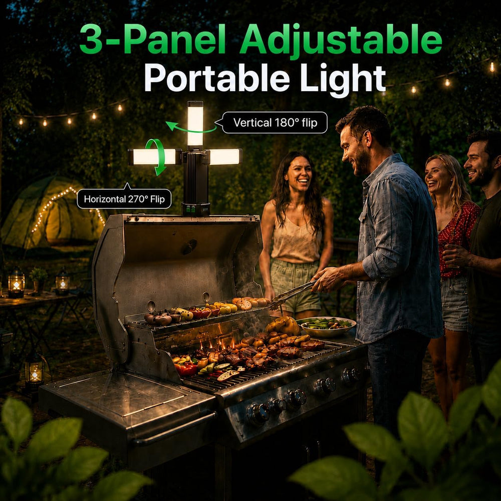 2200LM LED Rechargeable Camping Lantern, 10400mAh Emergency Light
