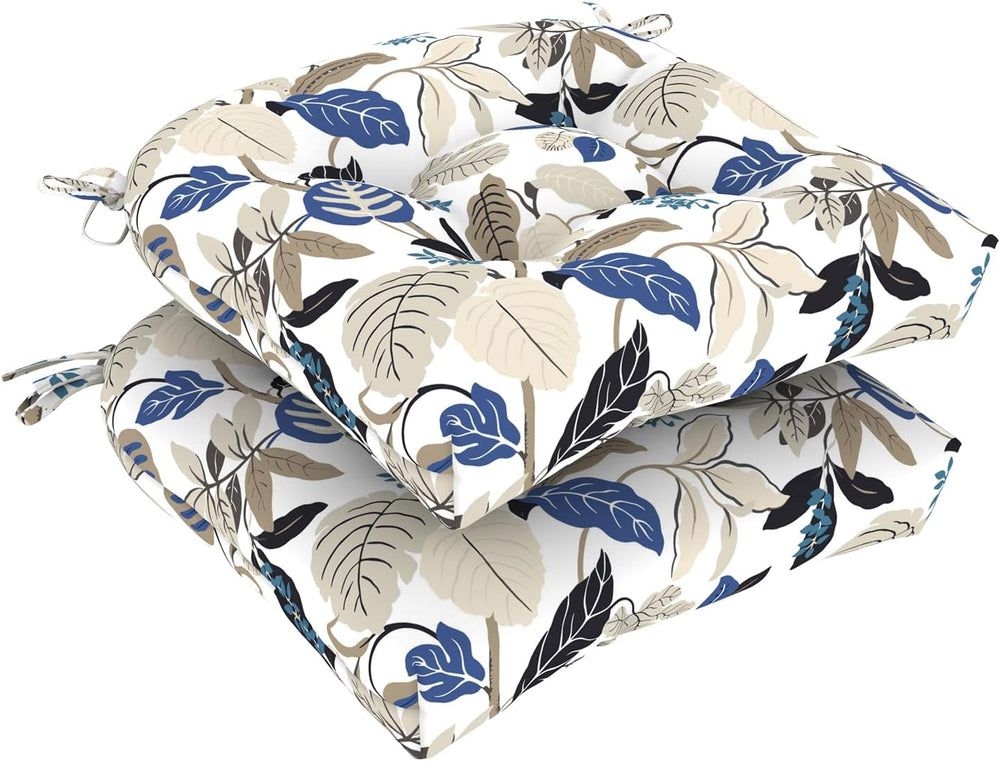 DYTXIII Set of 2 Outdoor Chair Cushions 19"x19"x4", Water Repe...