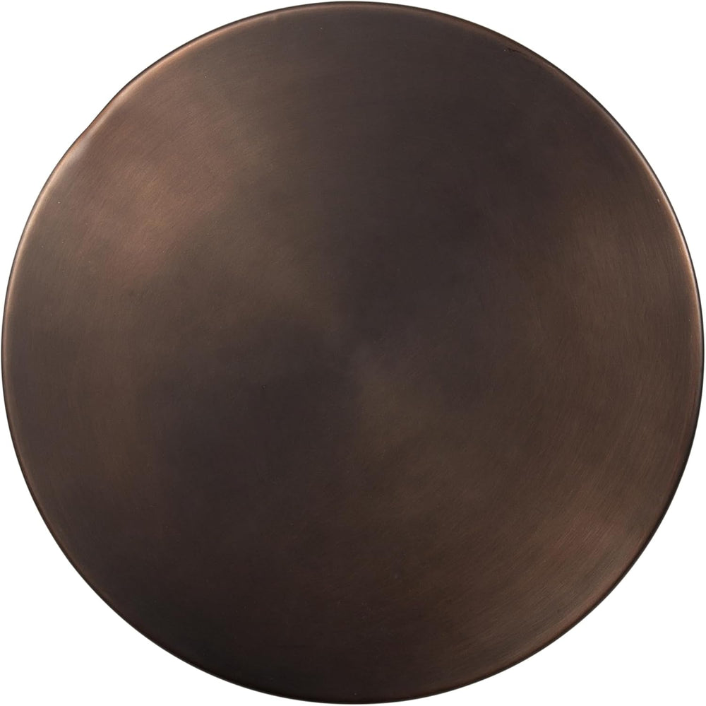 Kate and Laurel Picard Modern Metal Round Side Table, 14 x 14 x 24, Bronze, S...