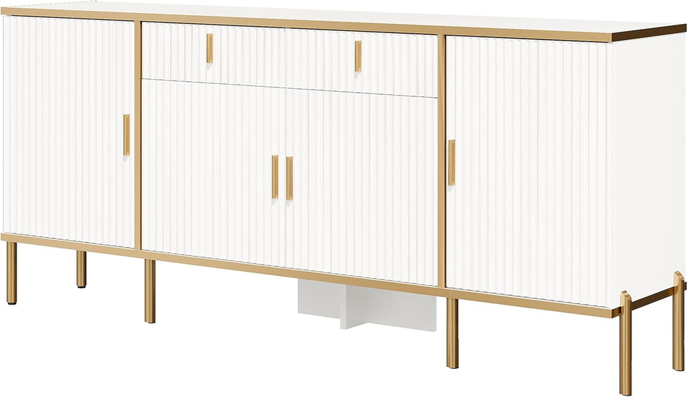 60" Modern Kitchen Buffet Cabinet, Buffets & Sideboard with Storage,...