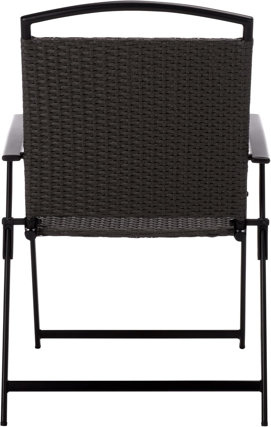 SAFAVIEH Outdoor Patio Furniture Collection – Dory Rattan Weave Folding Chair...