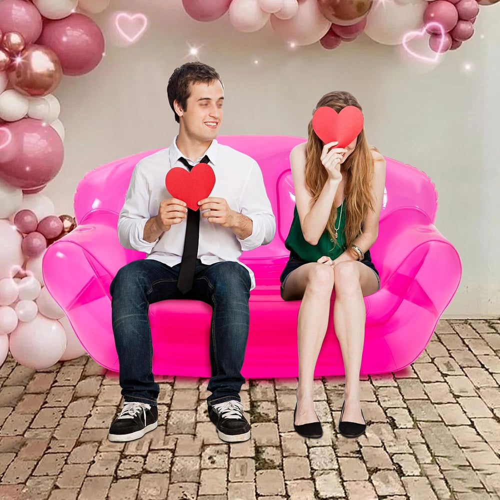 Bepritm Inflatable Sofa Chair, Blow Up Couches Transparent Inflatable Sofa Se...