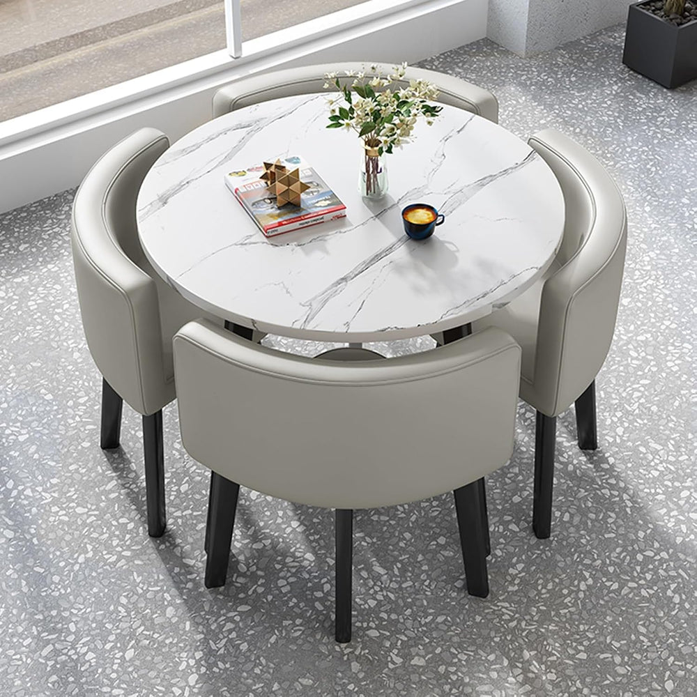 Office Reception Room Club Table and Chair Set, Home Living Room Kitchen Leis...