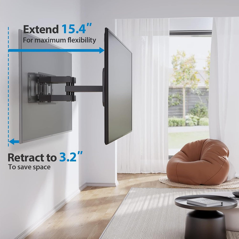Pipishell Full-Motion TV Wall Mount for Most 37–84 Inch TVs up to 100 lbs, Wa...