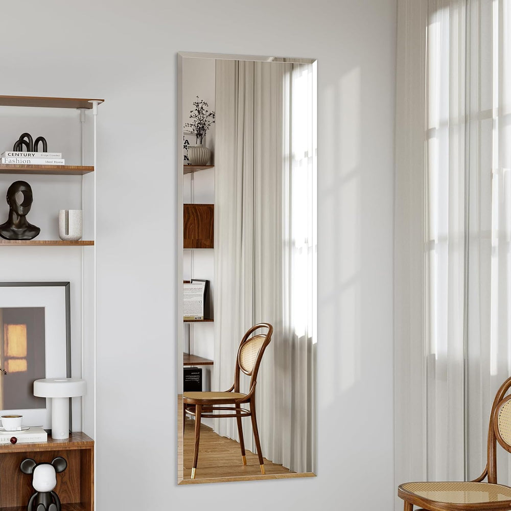 59"x16" Frameless Full Length Wall Mirrors,Rectangular Mirror Full ...