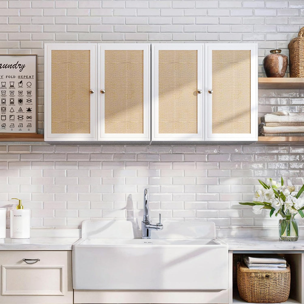 Laundry Room Cabinets with Lights, 24INCH Bathroom Cabinets Wall Mounted with...