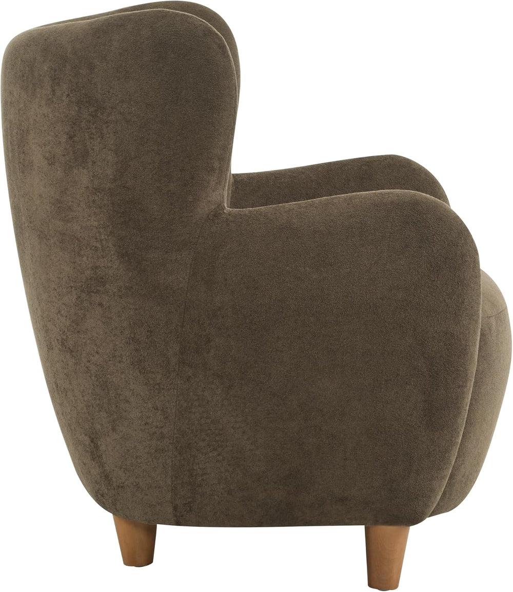 Christopher Knight Home Auden Wingback Accent Chair, Fabric Club Chair, Velve...