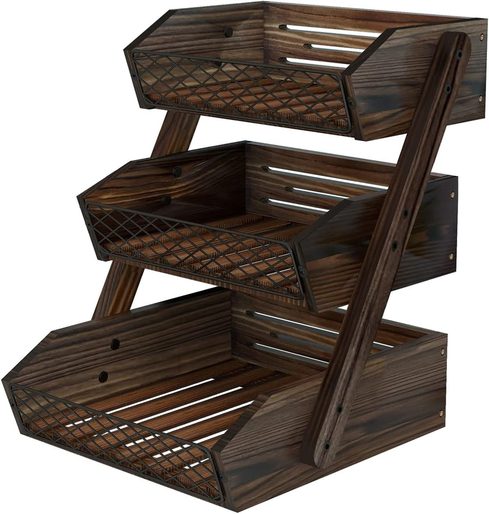 Dorhors Fruit Basket for Kitchen Counter Organizer,Fruit Bowl Stand Storage