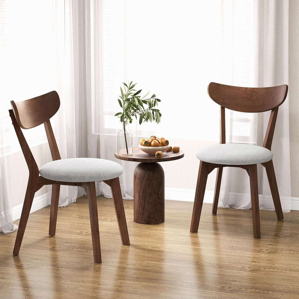 KOTEK Dining Chairs Set of 4, Mid Century Modern Kitchen Chairs with Rubber W...