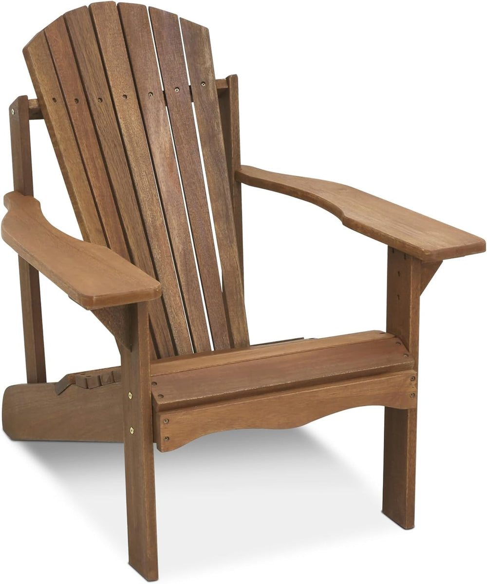 Furinno TIOMAN Patio Chair, Adirondack Outdoor Lawn Chair, Armchair in Teak O...