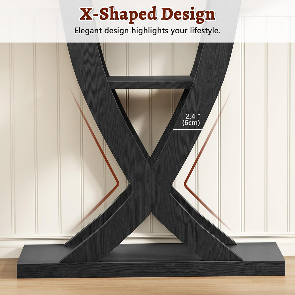 FAVOOSTY Entryway Table, 3 Tier Hallway Table, Console Tables for Living Room...