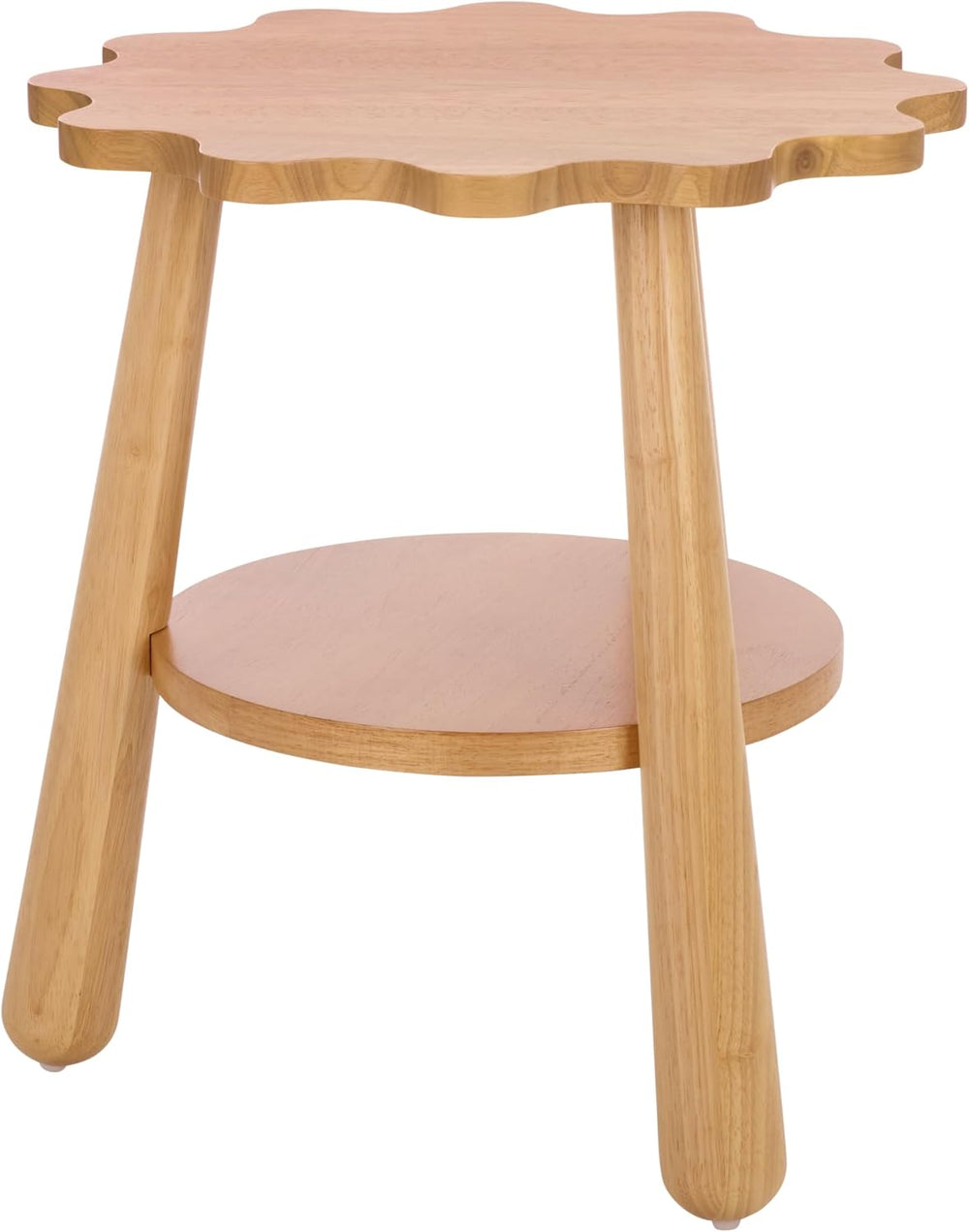 SAFAVIEH Home Collection – Forsythe Natural Brown Accent Table with Lower She...
