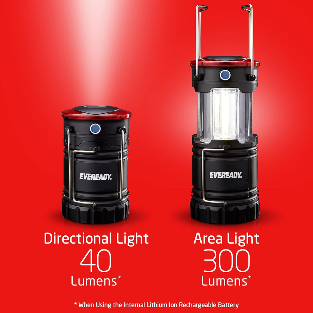 EVEREADY 360 LED Camping Lantern (2-Pack), Collapsible LED Lanterns, Rugged S...