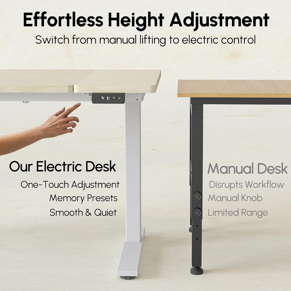 TIQLAB Drafting Tables, Electric Standing Desk Tilt, 47 * 27.5"