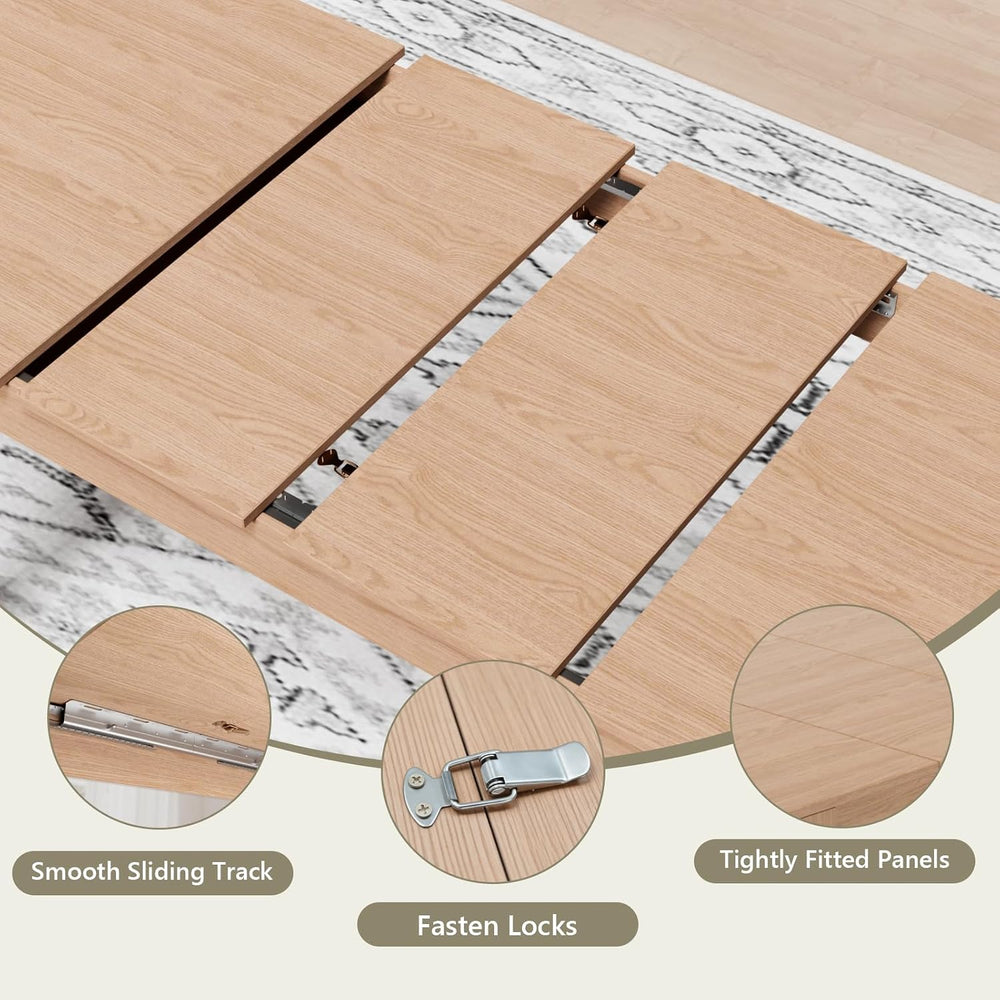 Sannwsg Extendable Table 54"-85", Extendable Dining Table for 4-8, ...