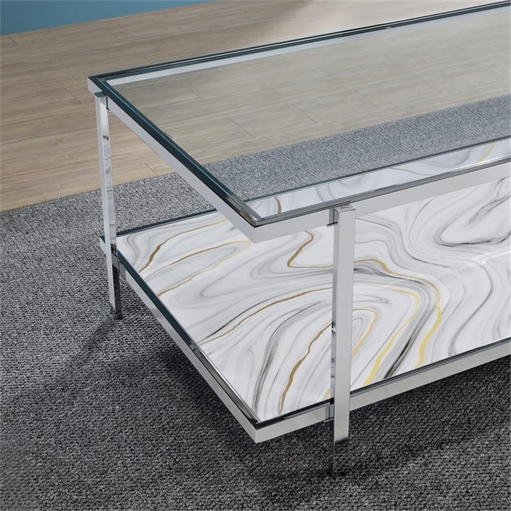 Pemberly Row Contemporary 3-Piece Coffee & End Table Set, Engineered Wood...