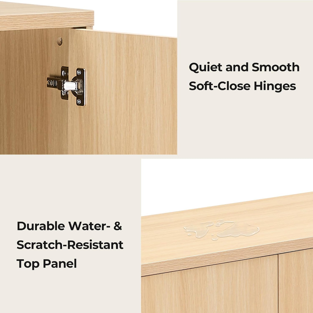CHITA Sideboard Buffet Cabinet with Storage, Small Storage Cabinet with Doors...