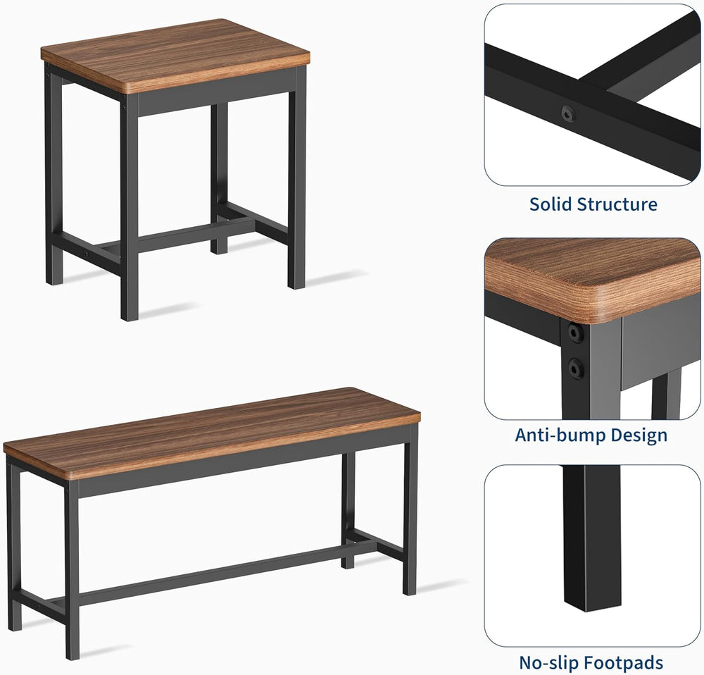 GarveeHome 5-Piece Dining Table Set for 4-8 People, 63 in Large Extendable Ki...
