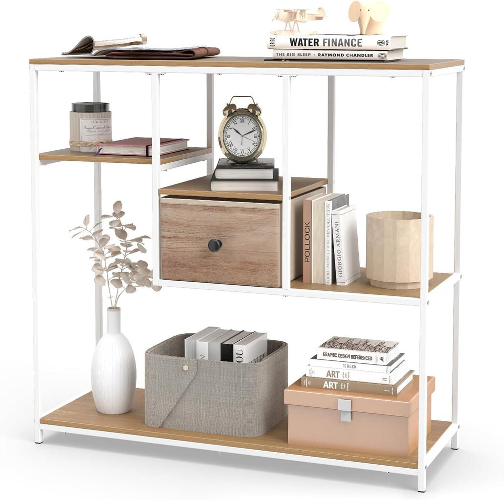GIANTEX 40" Narrow Console Table, Modern Entryway Sofa Table | Open Stor...