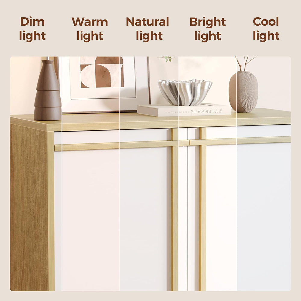 Sideboard Buffet Cabinet with Storage, Small Entryway Credenza
