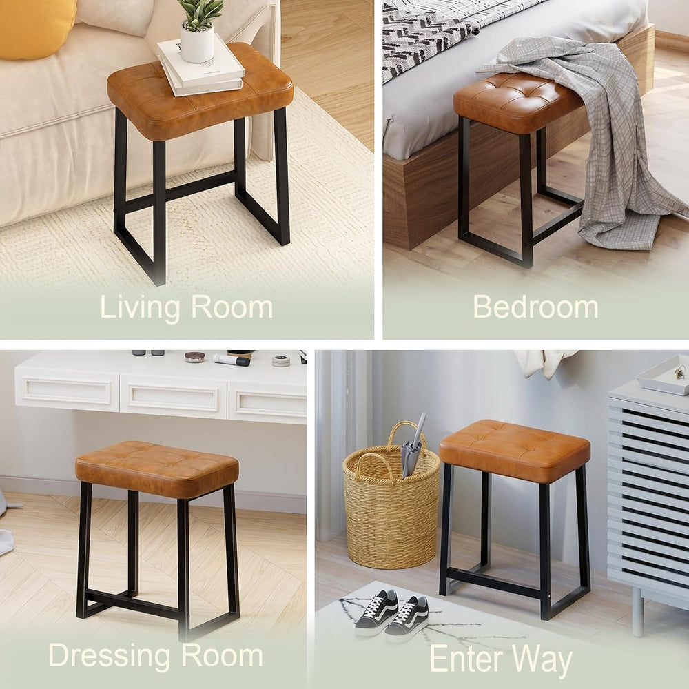 Vanity Bar Stool Chair, Makeup Stool Counter Height Stools,Small Ottoman Foot...