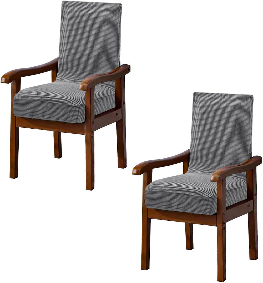 NICEEC Arm Chair Covers Set of 2 Dining Room Chair Cover with Arms