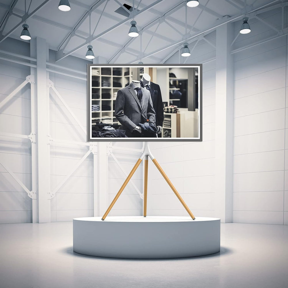 UPGRAVITY White TV Stand Tripod for 45" to 65" Flat Screens up to 7...