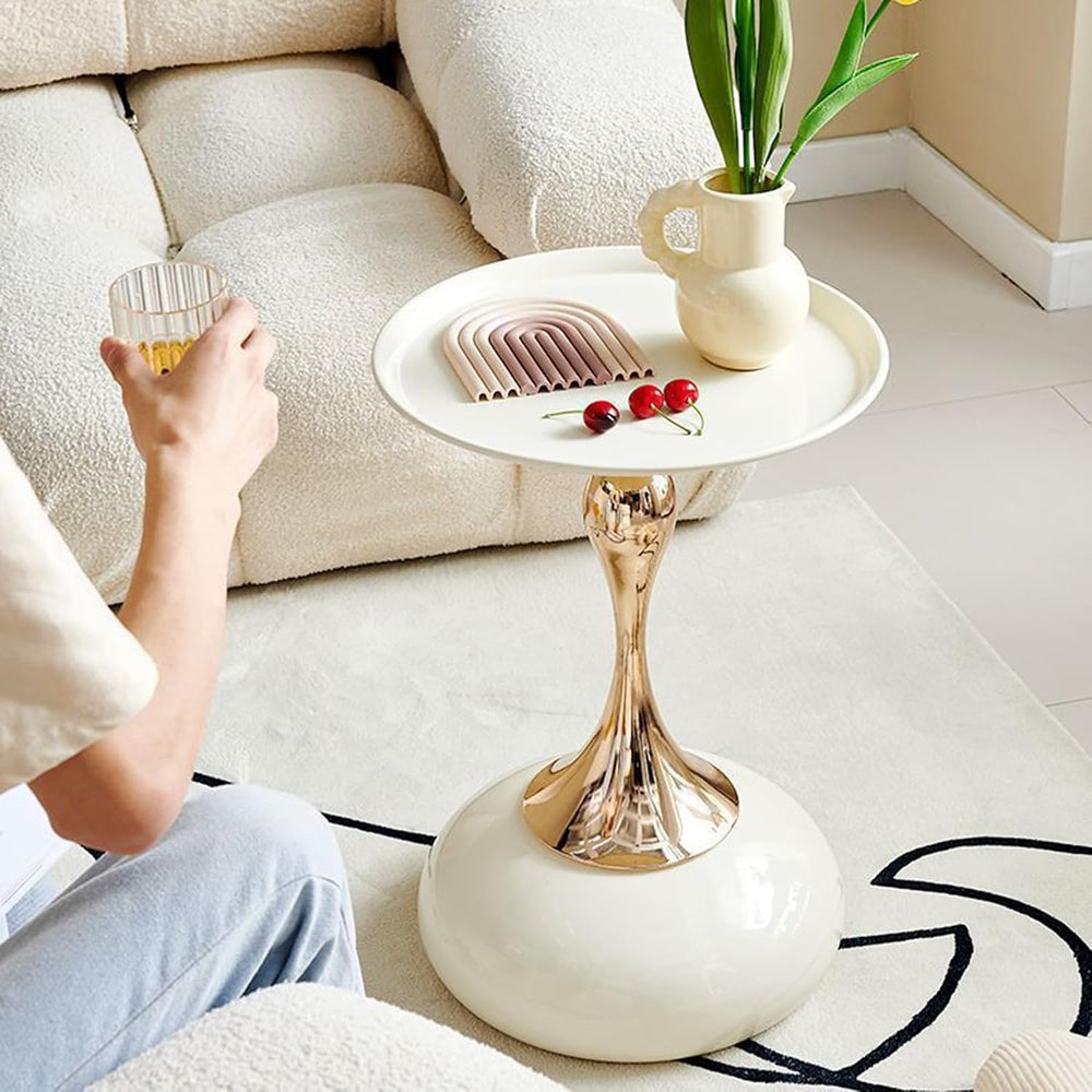 Small Round End Table,Modern Accent Tables,Sofa Tray Side Table,Drink Table f...