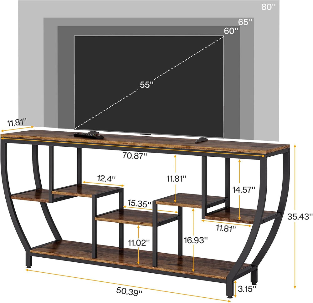 Tribesigns TV Stand for Televisions up to 80 Inch, Wood TV Media Console | 71...