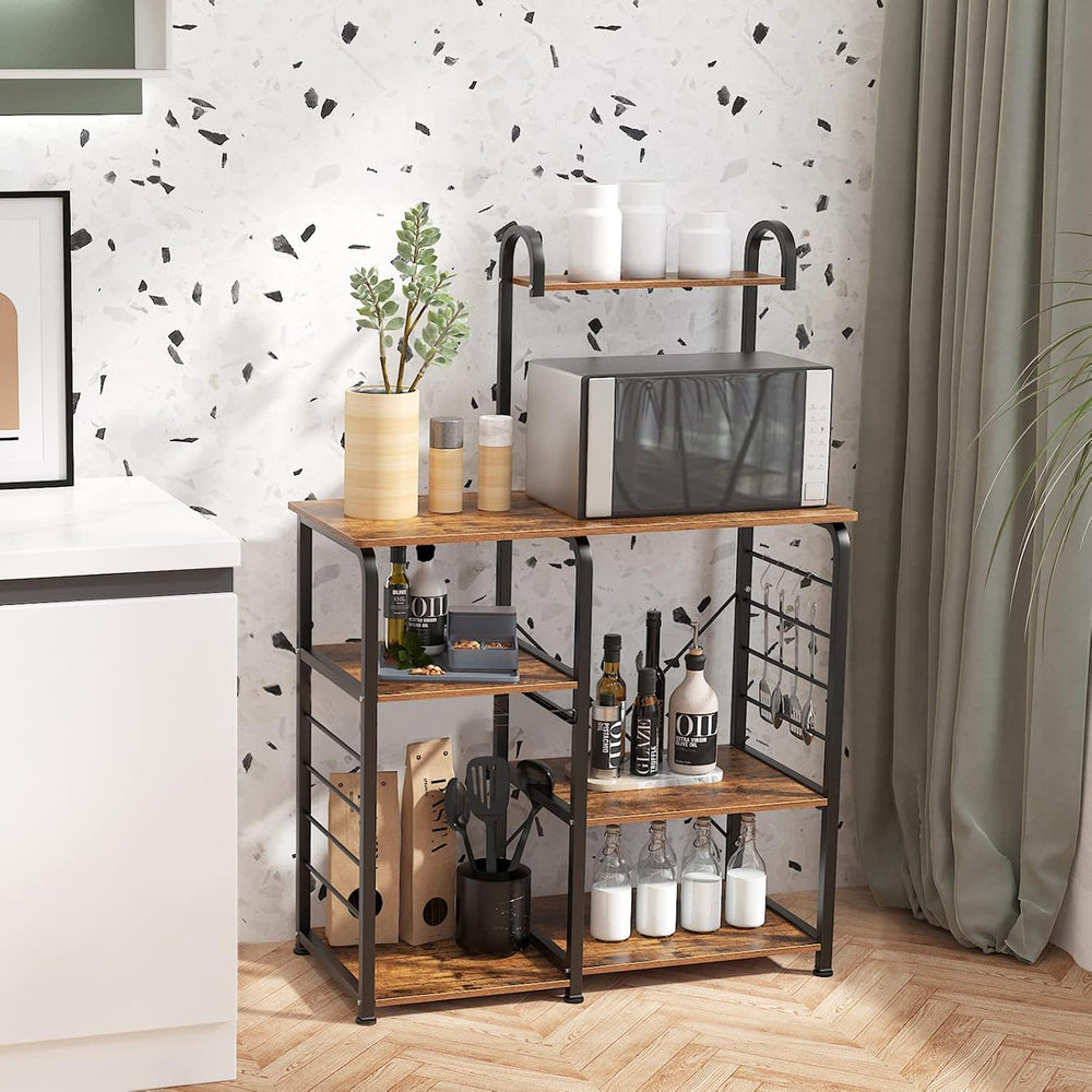 SogesHome 4-Tier Kitchen Baker's Rack Utility Microwave Oven Stand Storag...