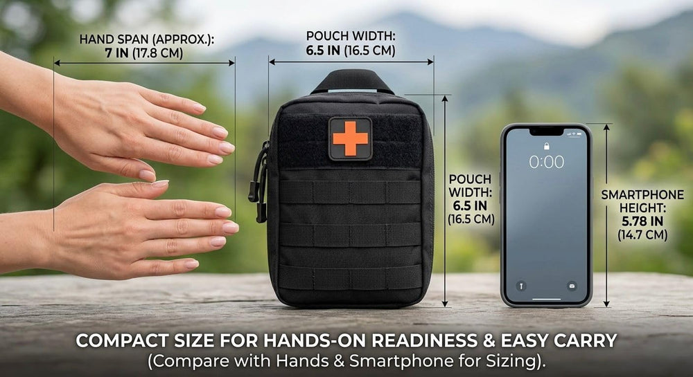 217-Piece Emergency Survival & First Aid Kit, Tactical Molle Pouch with F...