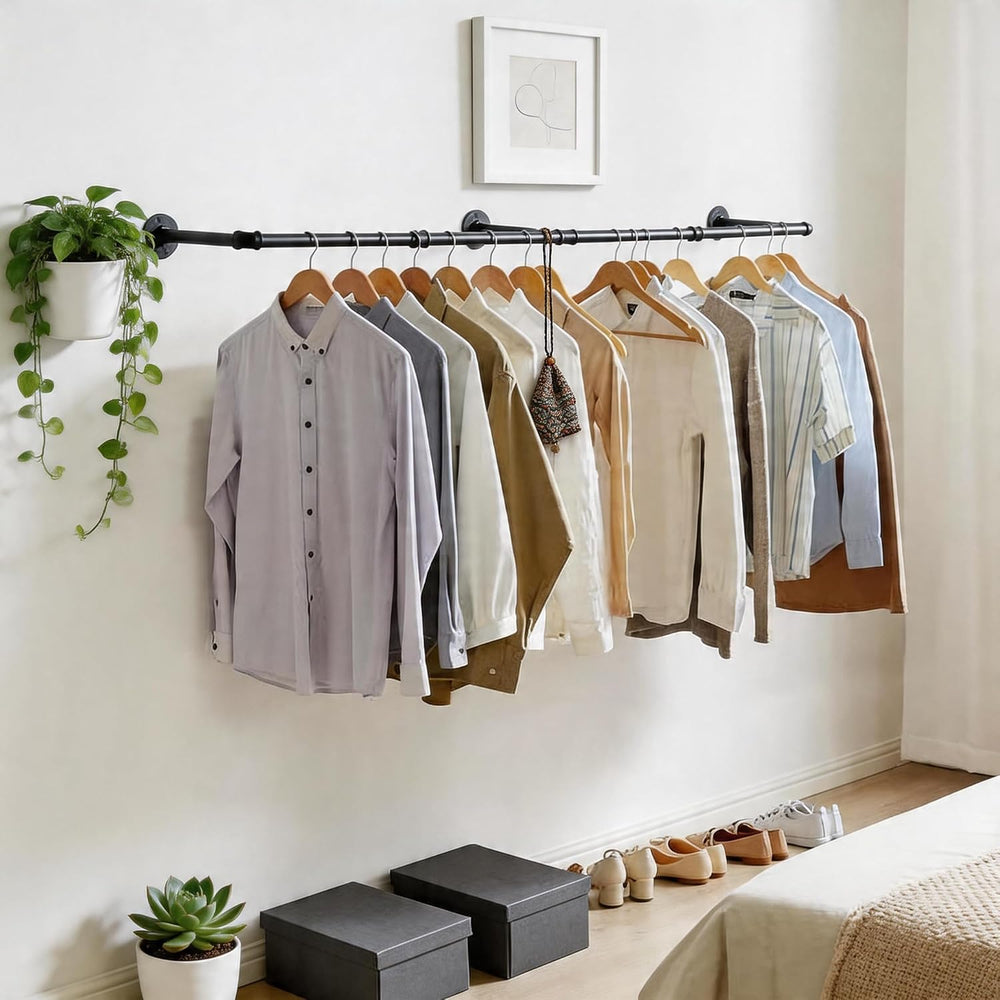 Wall Mounted Clothes Rack 48.8 Inch/4FT