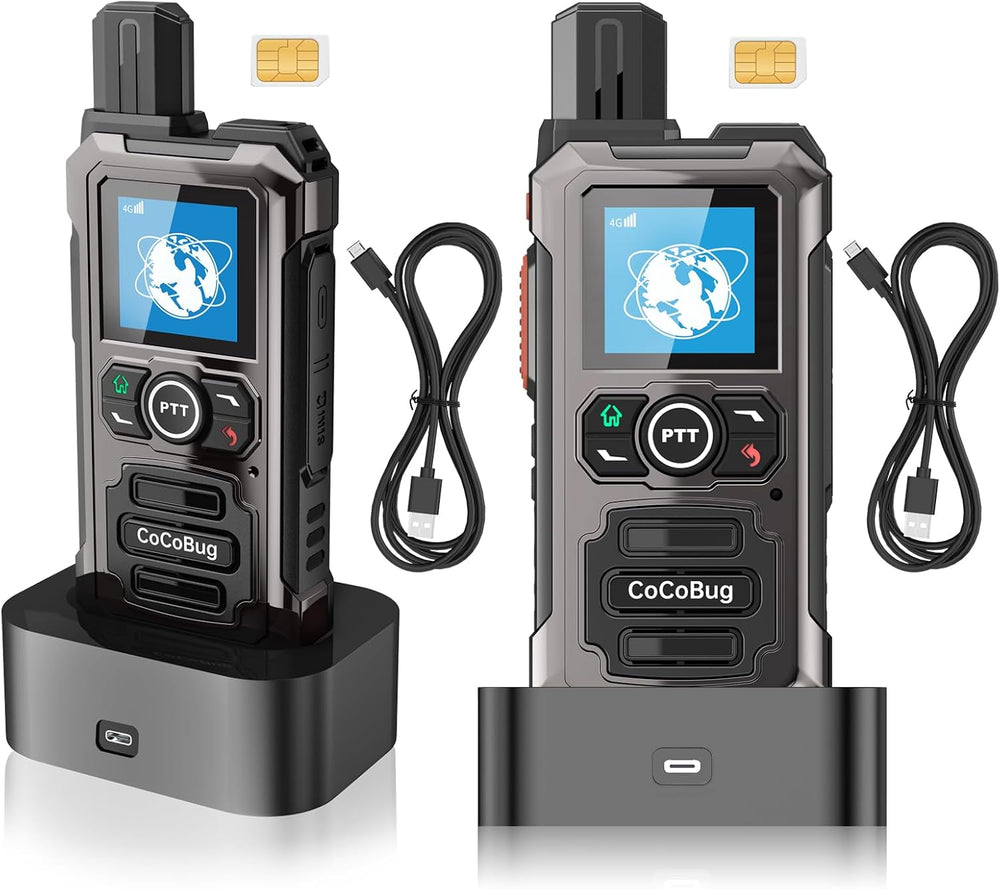 Global Lifetime Free Rapid Walkie Talkies Unlimited Range, Long Range Heavy D...