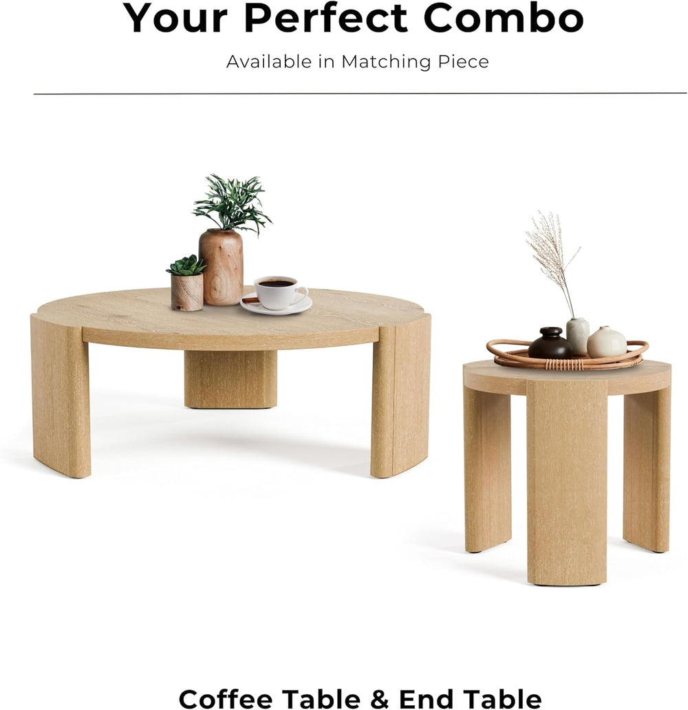 Furniture of America Carys Modern Solid Wood 2-Piece Coffee Table and End Tab...