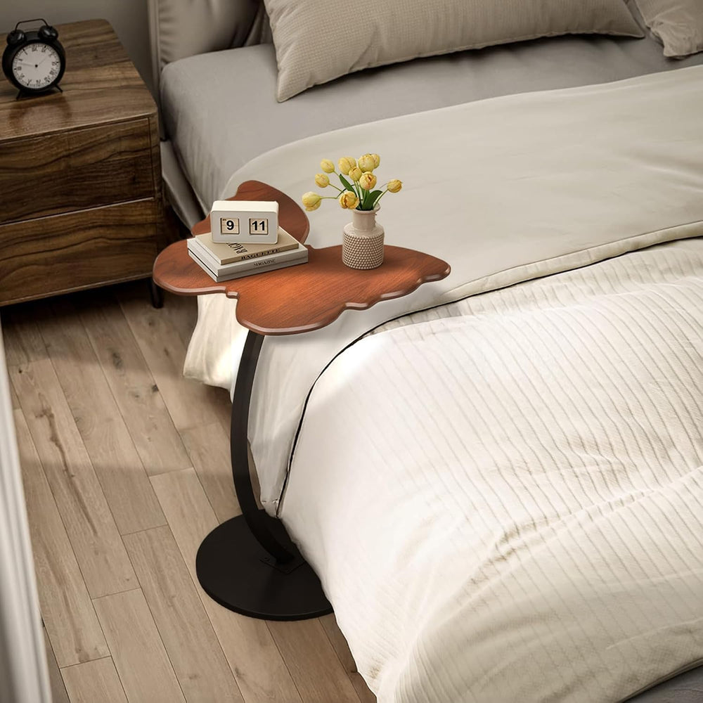 C-Shaped End Table - Small Side Table for Couch, Butterfly Coffee Tables for ...