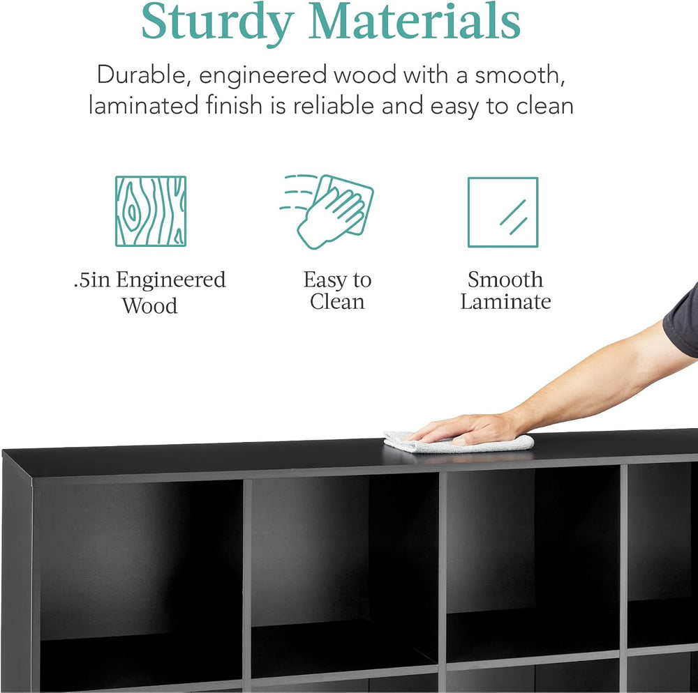 Best Choice Products 8-Cube Storage Organizer, 13.5in Shelf Opening, Bookcase...