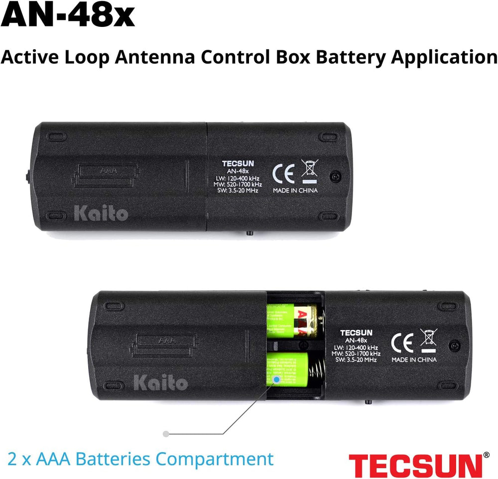 Tecsun AN-48X Indoor Active Loop AM/LW/SW Radio Antenna