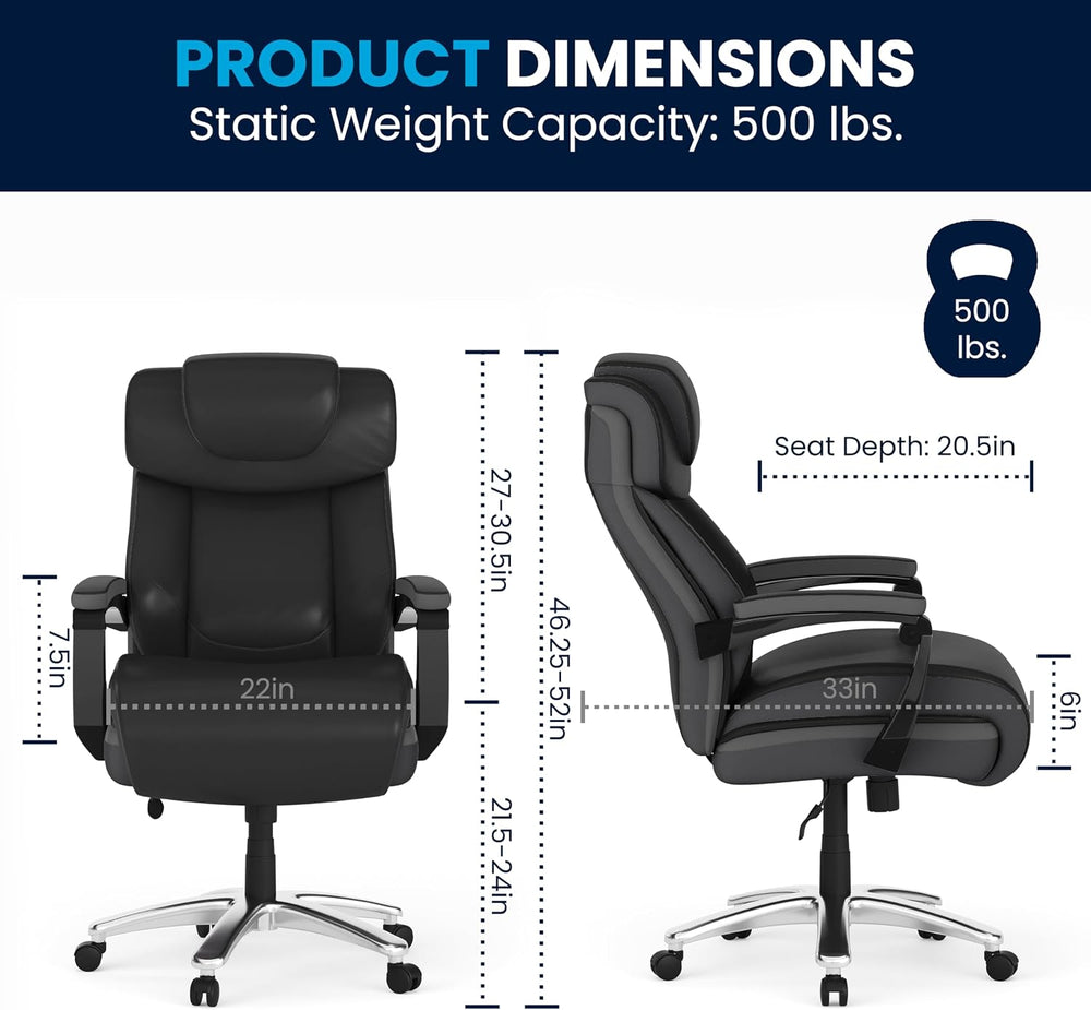 Flash Furniture Hercules Series High-Back Swivel LeatherSoft Office Chair, Er...