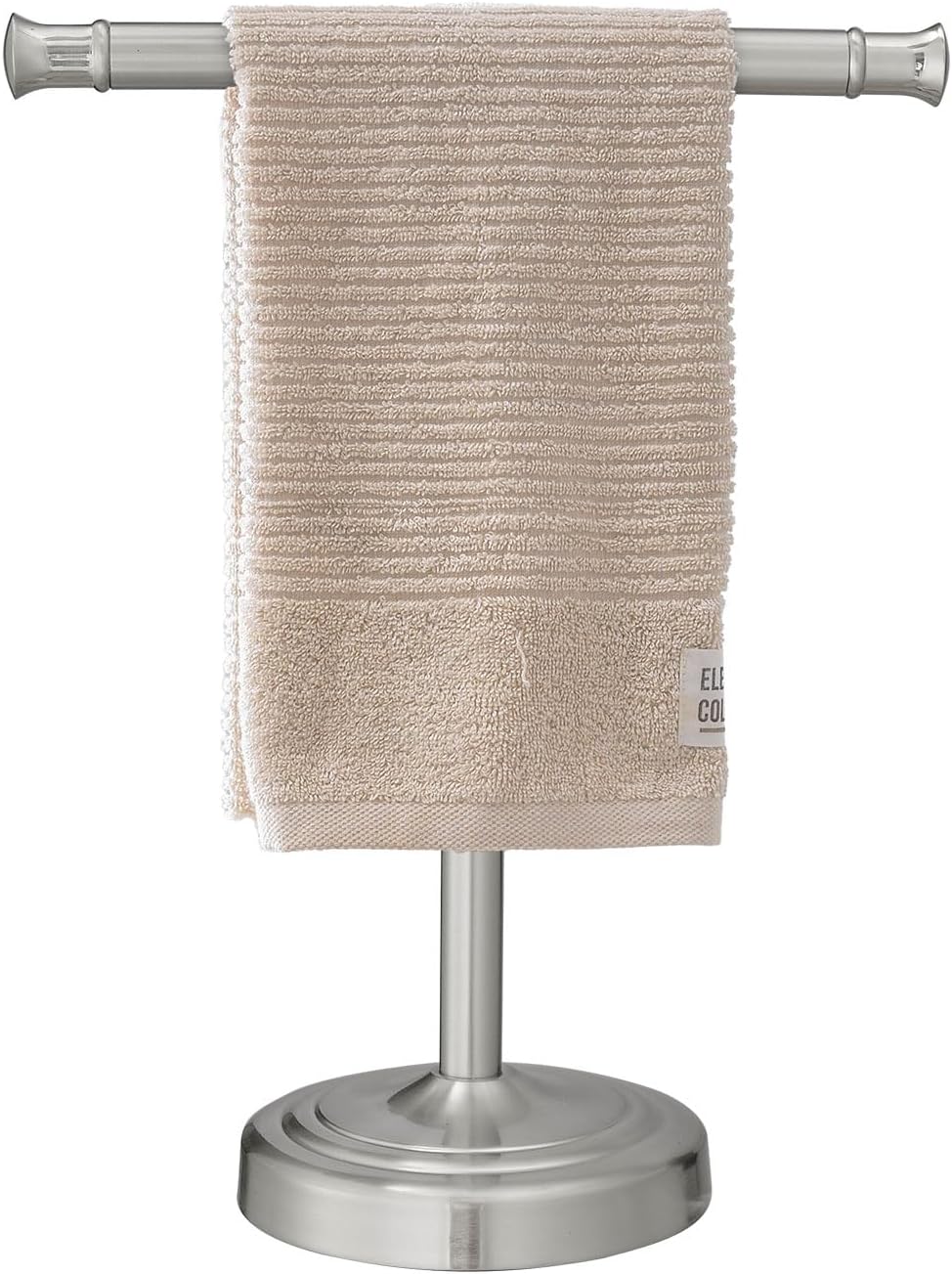 RUMOSE Brushed Nickel Hand Towel Holder Stand Countertop Towel Rack