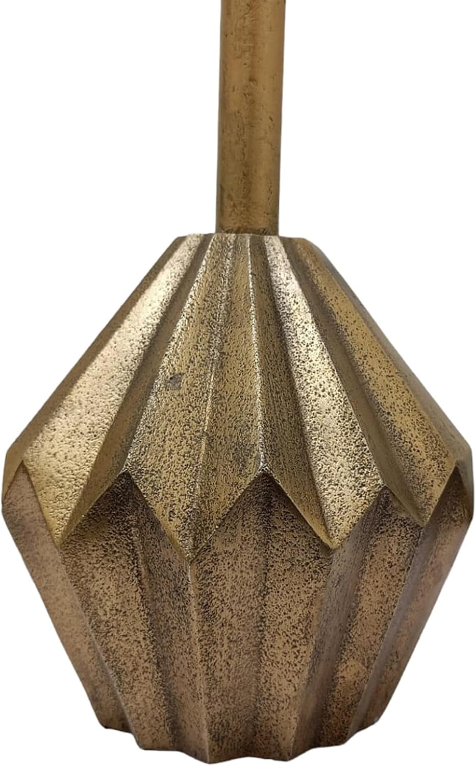 East at Main Bohemian Geometric Metal Martini Table, 10” Wide, Antique Brass ...