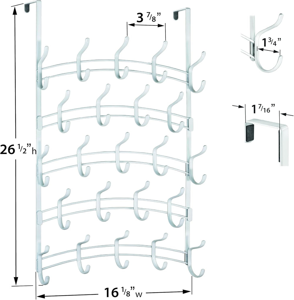 LYNK Professional® Home™ Over the Door Hooks - 46 Hook – Over the Door Coat R...