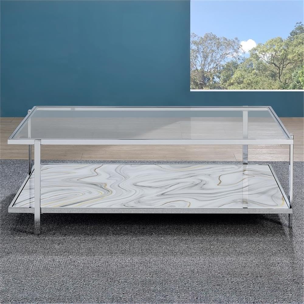 Pemberly Row Contemporary 3-Piece Coffee & End Table Set, Engineered Wood...