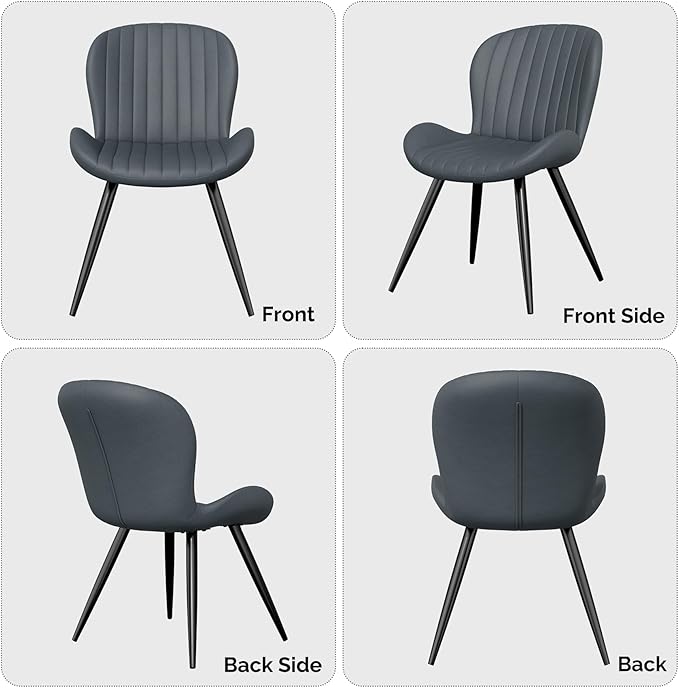 Nalupatio Dining Chairs Set of 2, Modern Dining Room Chairs Comfy Backrest Th...