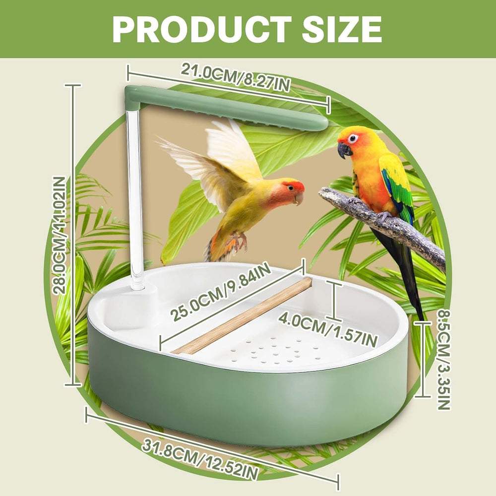 Automatic Bird Bath Fountain for Indoor Parrots & Birds